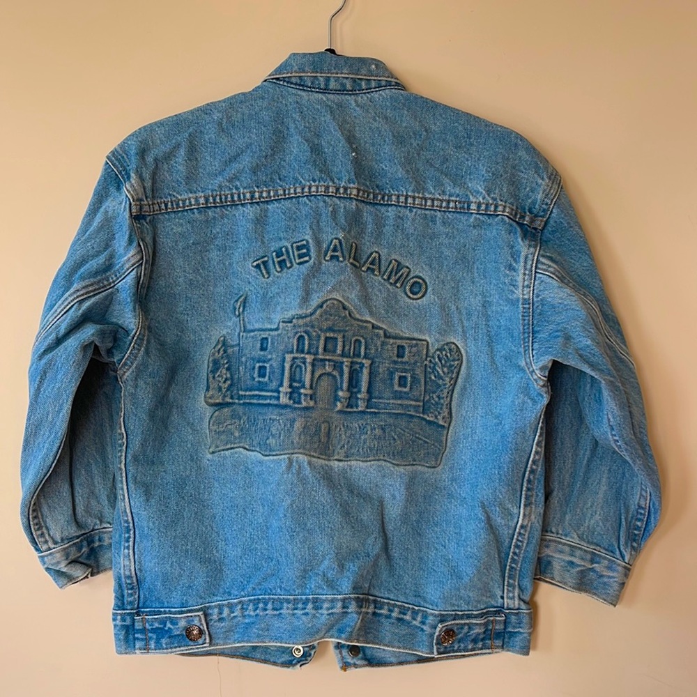VINTAGE Tyca Embossed Jean Jacket